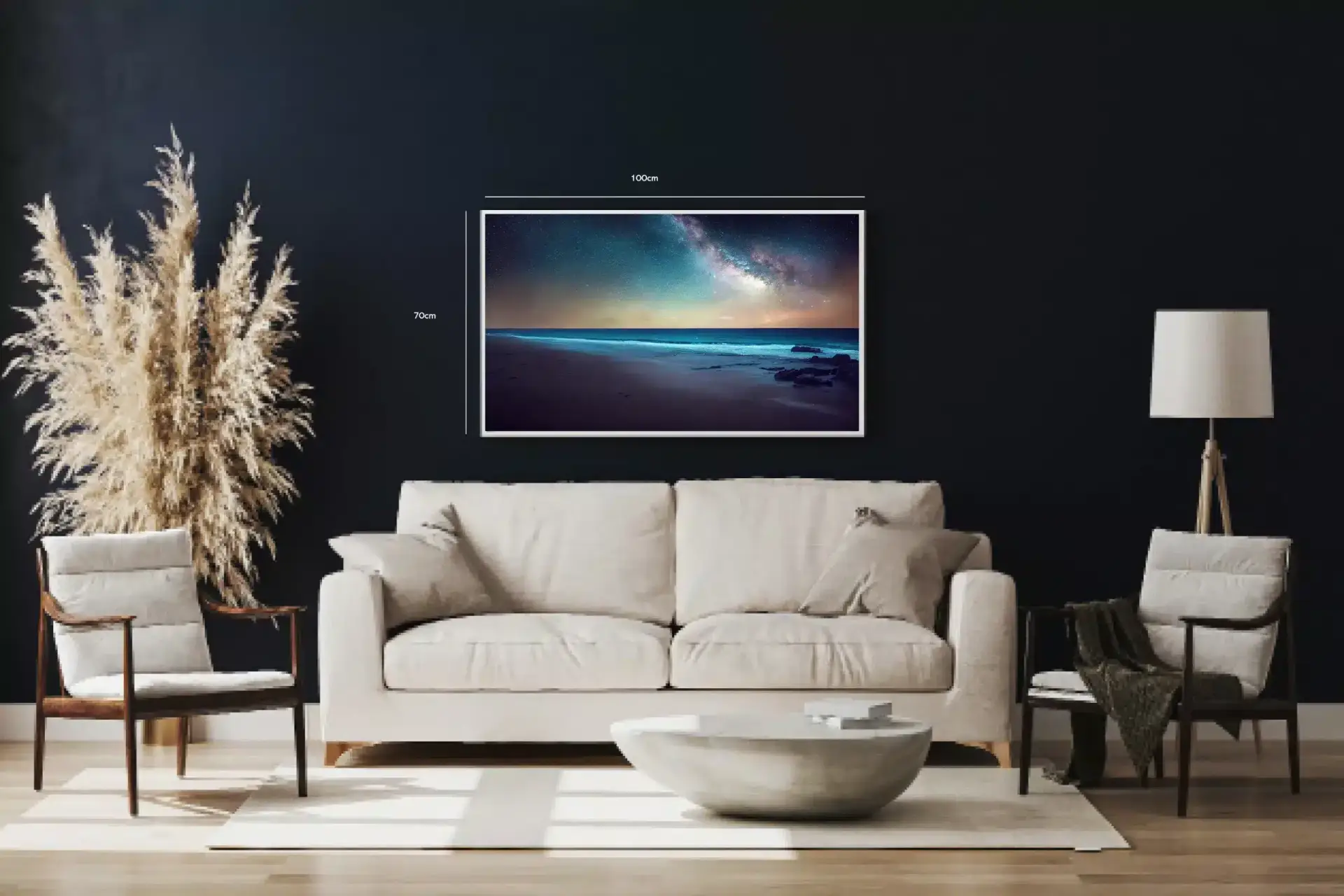 Stjernehimmel Over Kysten Plakat
