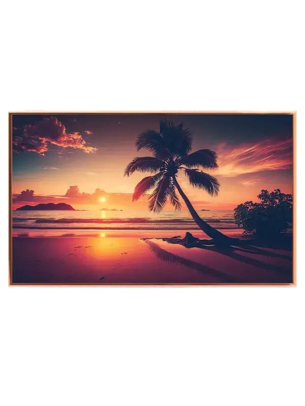 Palme ved Solnedgang Plakat