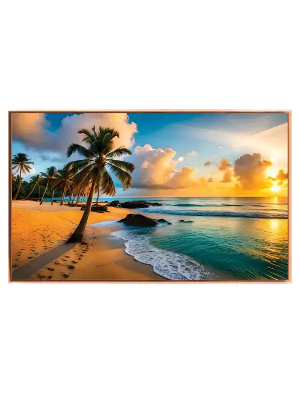 Tropisk Strand Solnedgang Plakat
