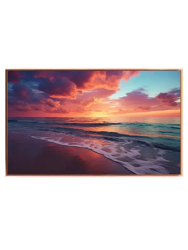 Kystens Bløde Solnedgang Plakat