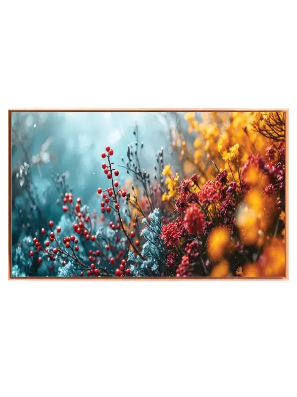 Farverige Vilde Blomster Plakat