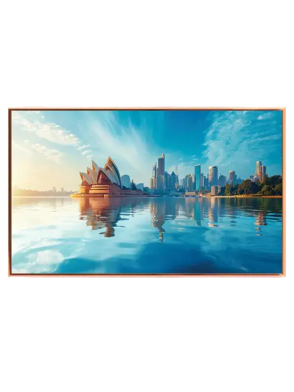 Spejlblank Sydney Havnefront Plakat