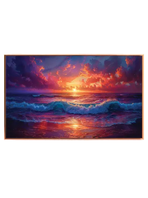 Solnedgang Over Havet Plakat