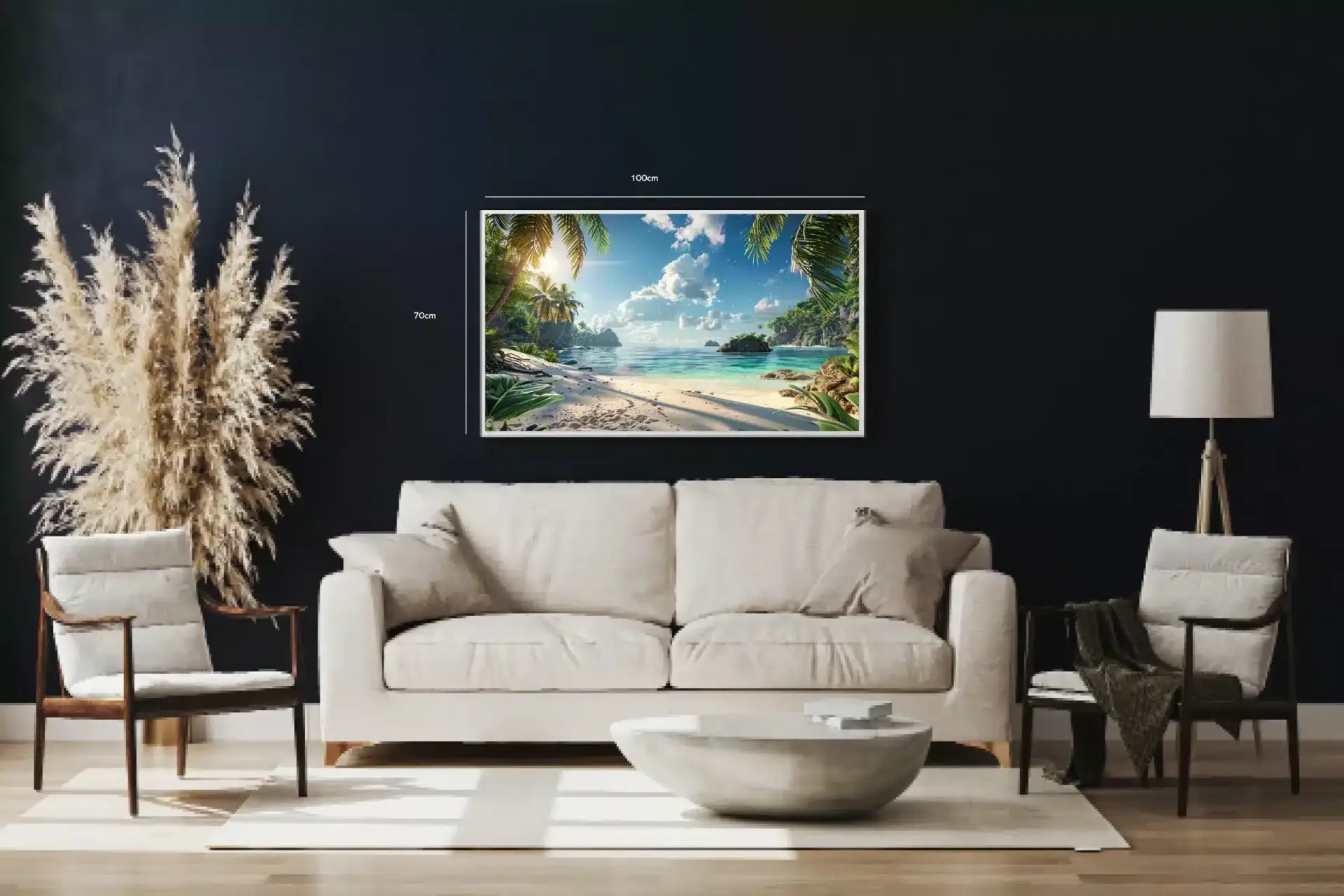 Tropisk Strand Morgenlys Plakat