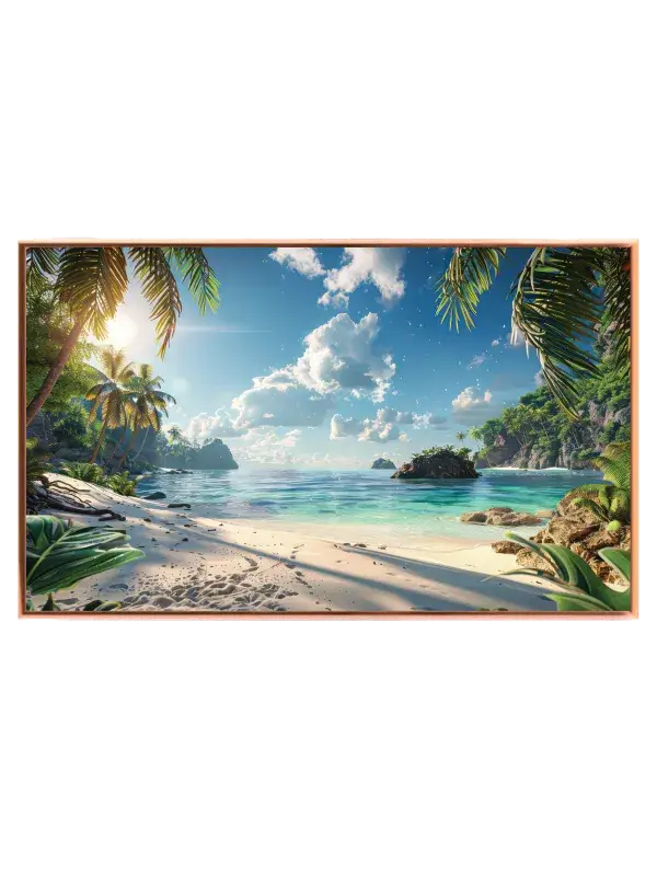 Tropisk Strand Morgenlys Plakat