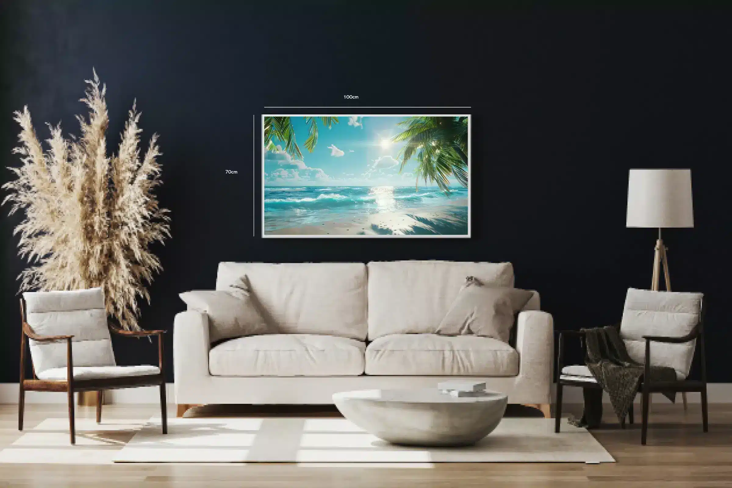 Solrig Tropisk Strand Plakat