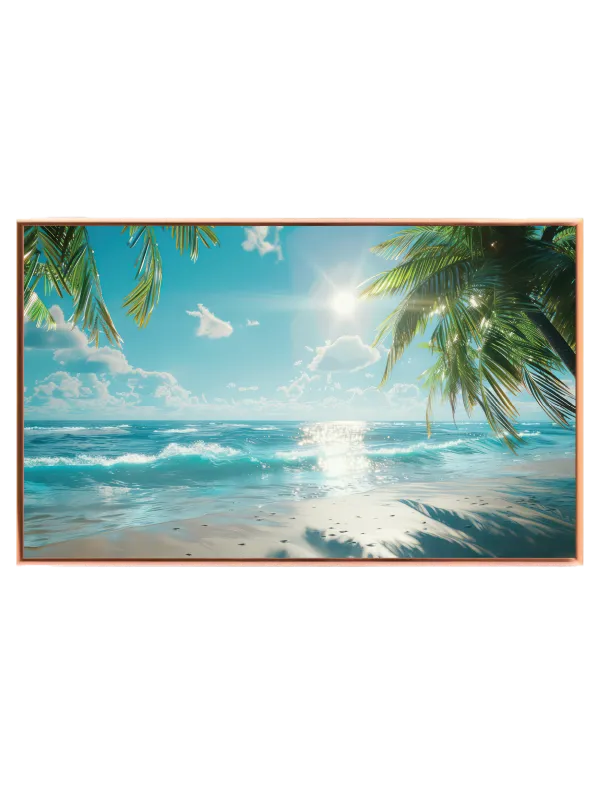 Solrig Tropisk Strand Plakat