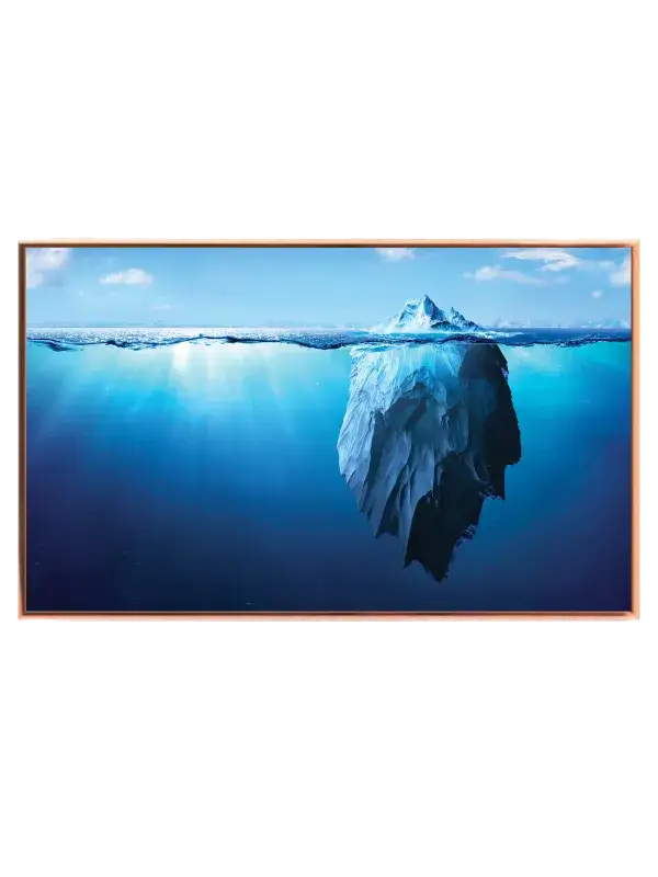 Isbjerg Under Overfladen Plakat