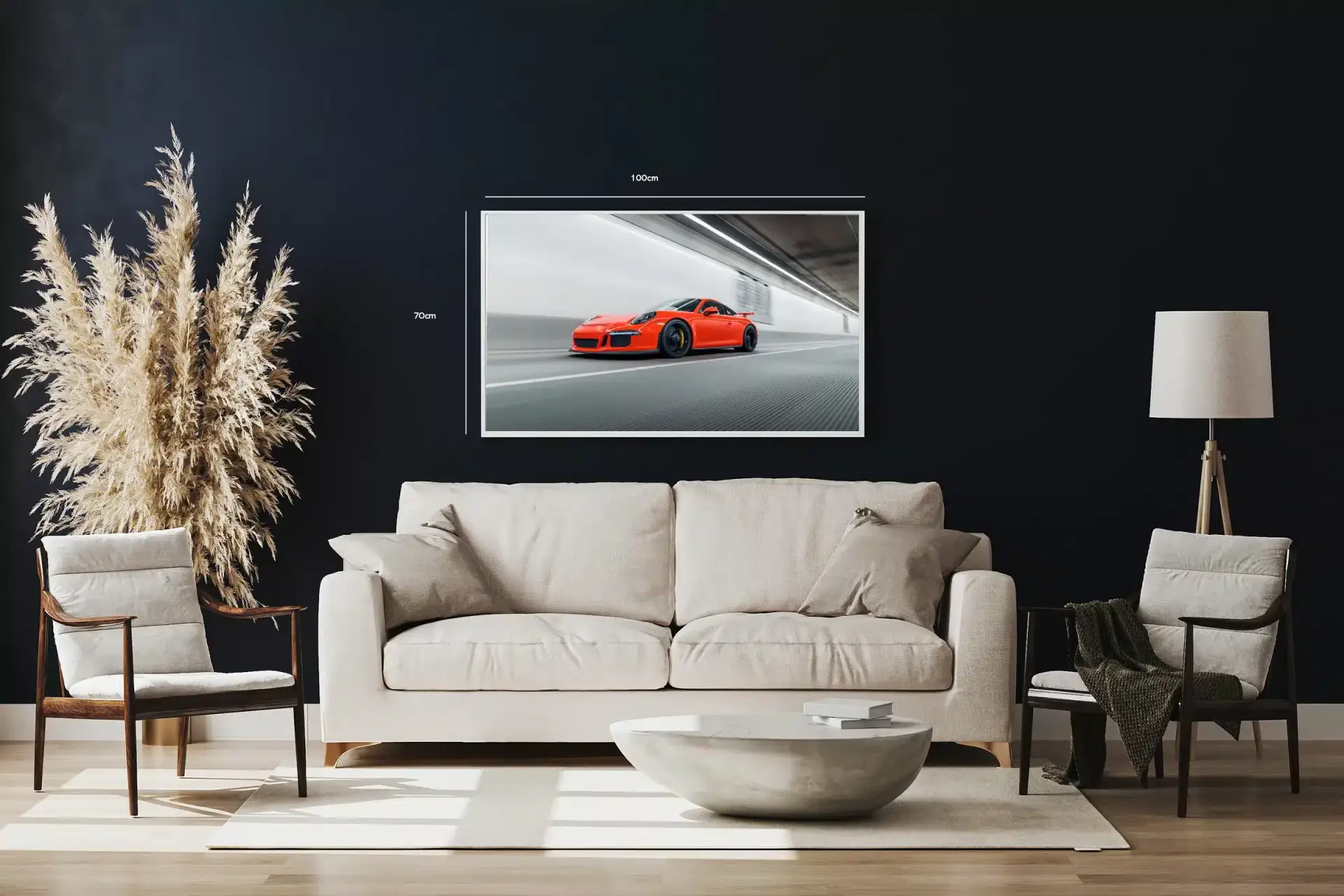 Rød Porsche Sports Coupé