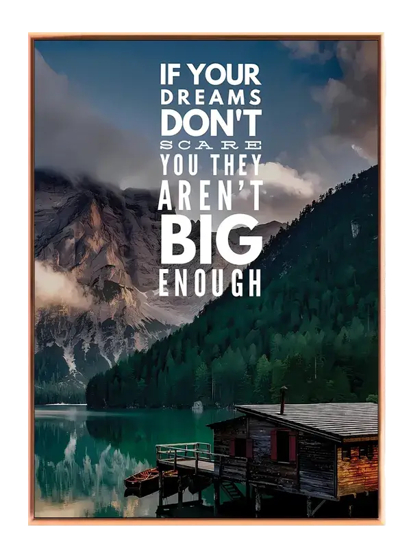 Store Drømme Inspirerer Plakat