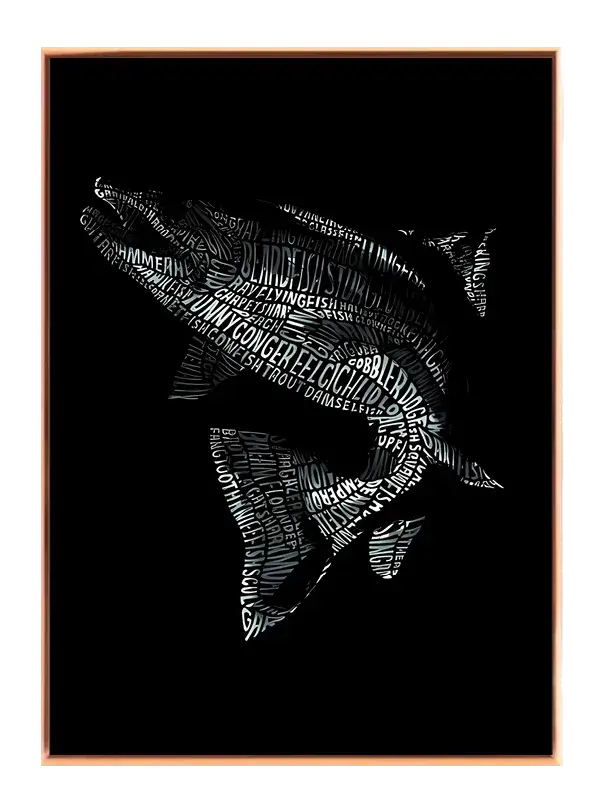 Typografisk Fisk Plakat