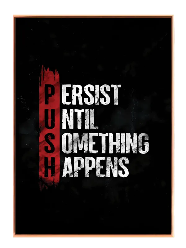 Motiverende PUSH Plakat