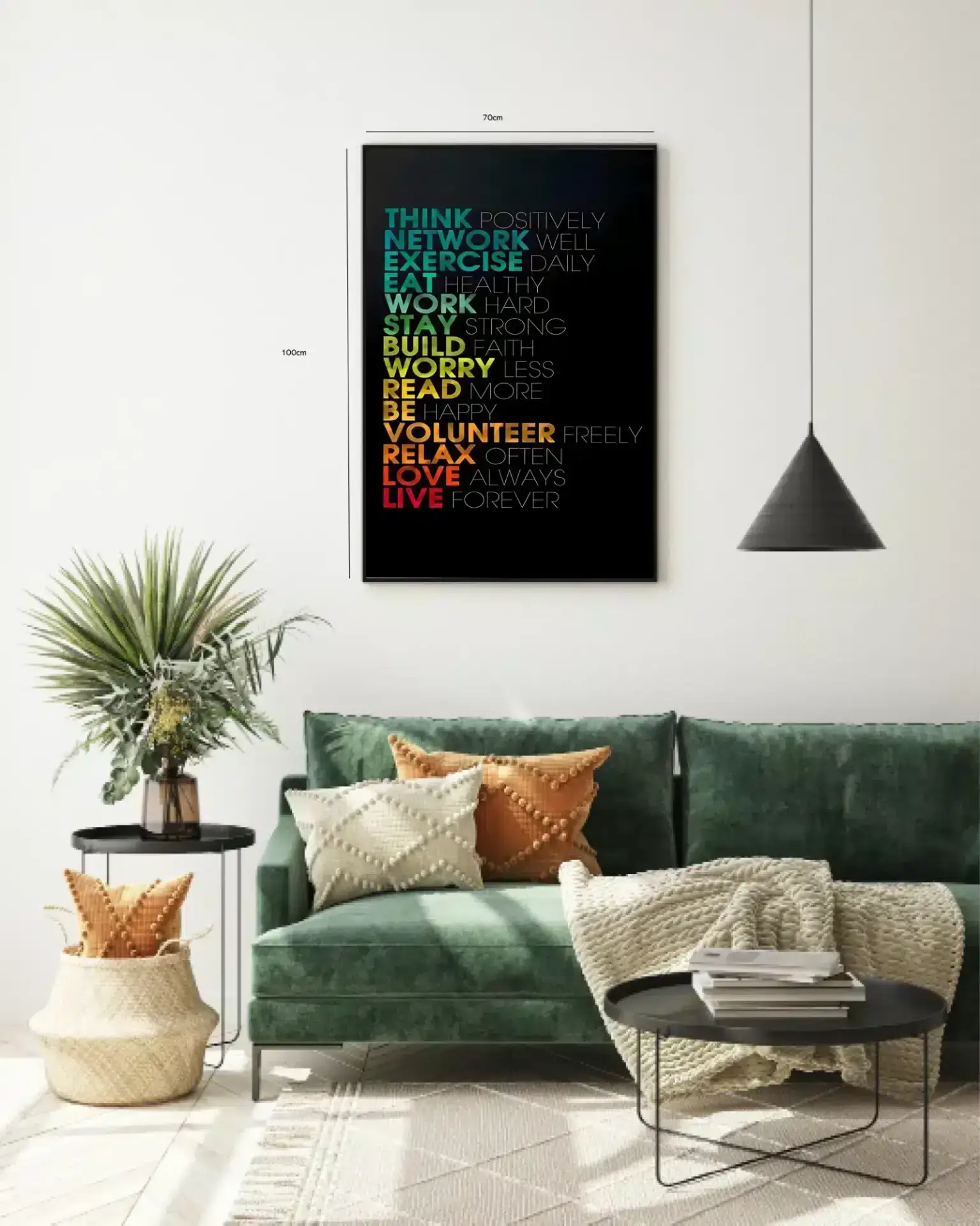 Motiverende Livsregler Plakat No1