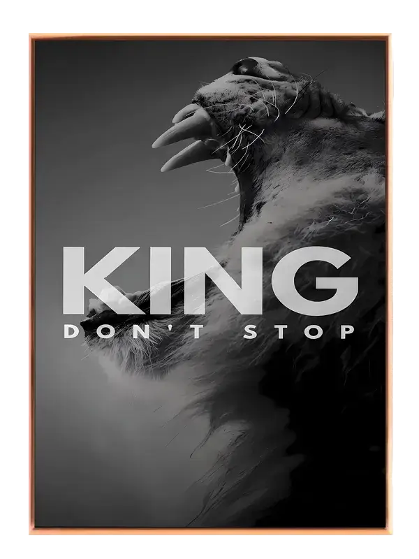 King Stop Ikke Plakat