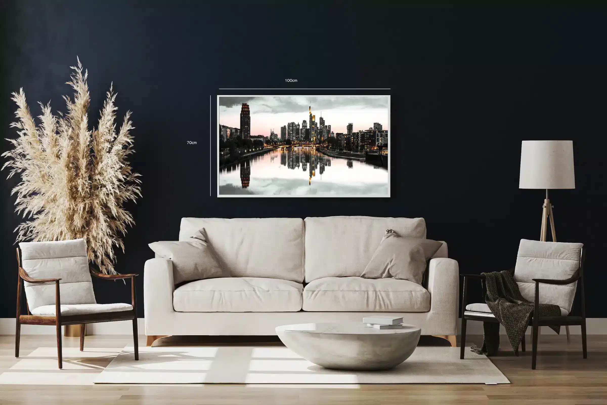 Frankfurt Skyline ved Floden