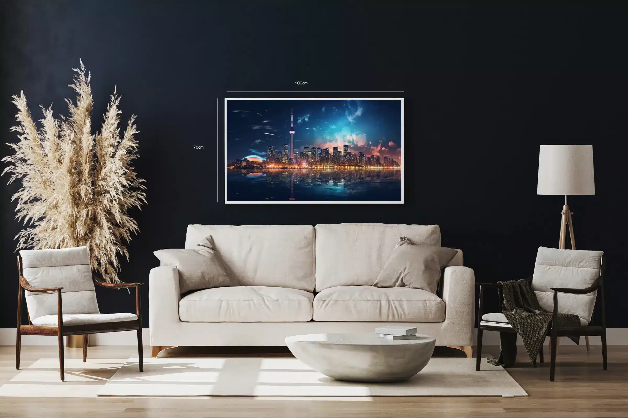 Toronto Skyline ved Nattevand
