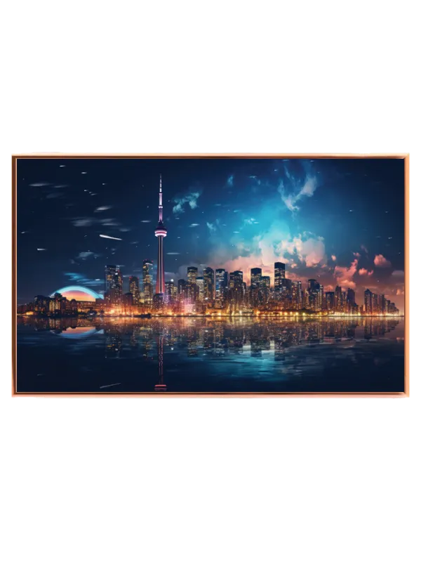 Toronto Skyline ved Nattevand