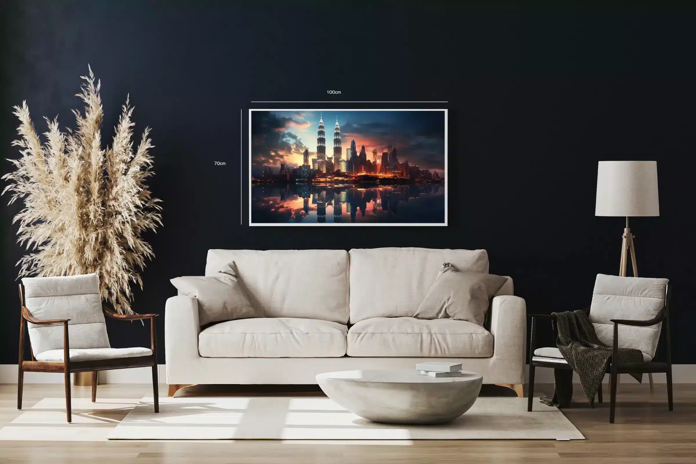 Kuala Lumpur Skyline ved Skumring