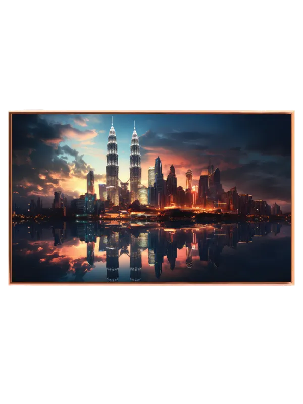Kuala Lumpur Skyline ved Skumring