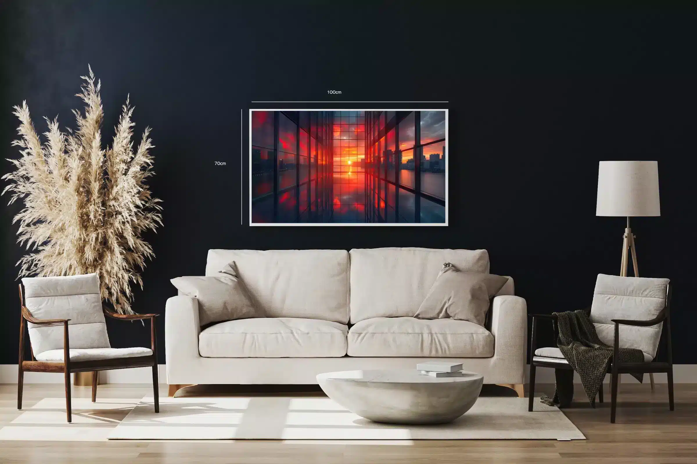 Grafisk Solnedgang i Glasgang