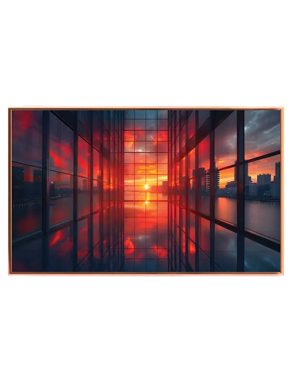 Grafisk Solnedgang i Glasgang