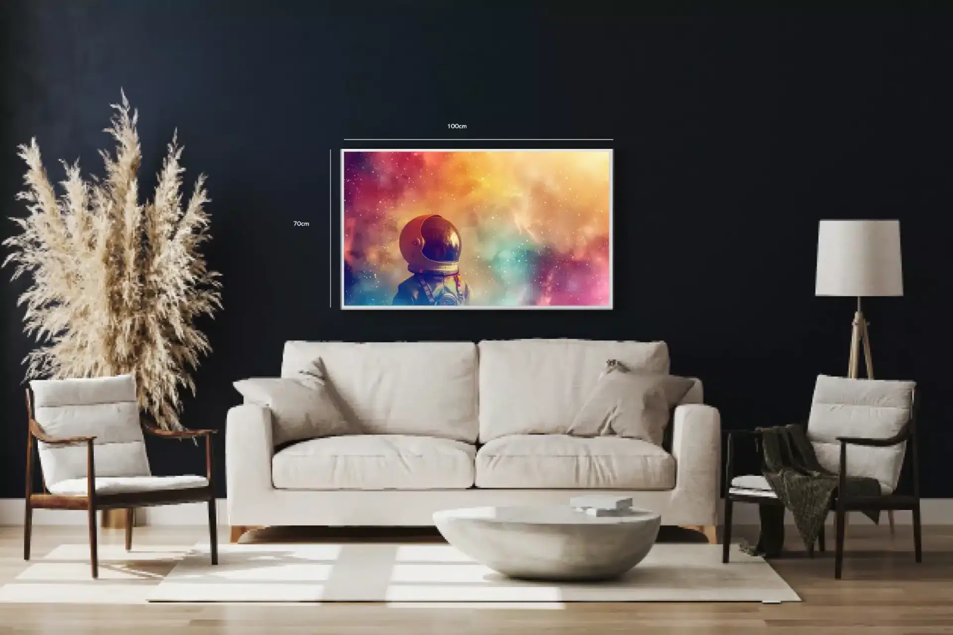 Astronaut i Farverig Tåge