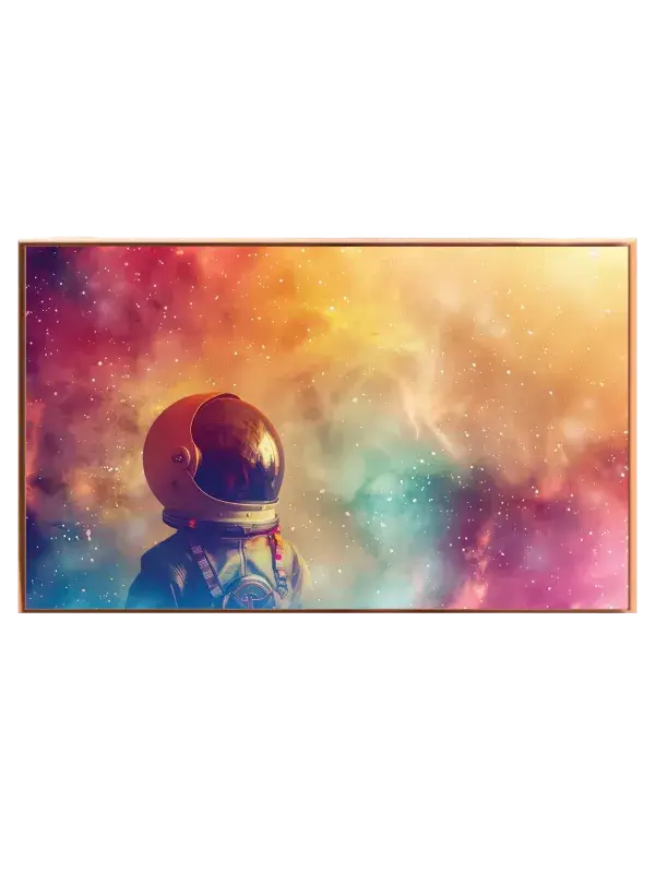 Astronaut i Farverig Tåge