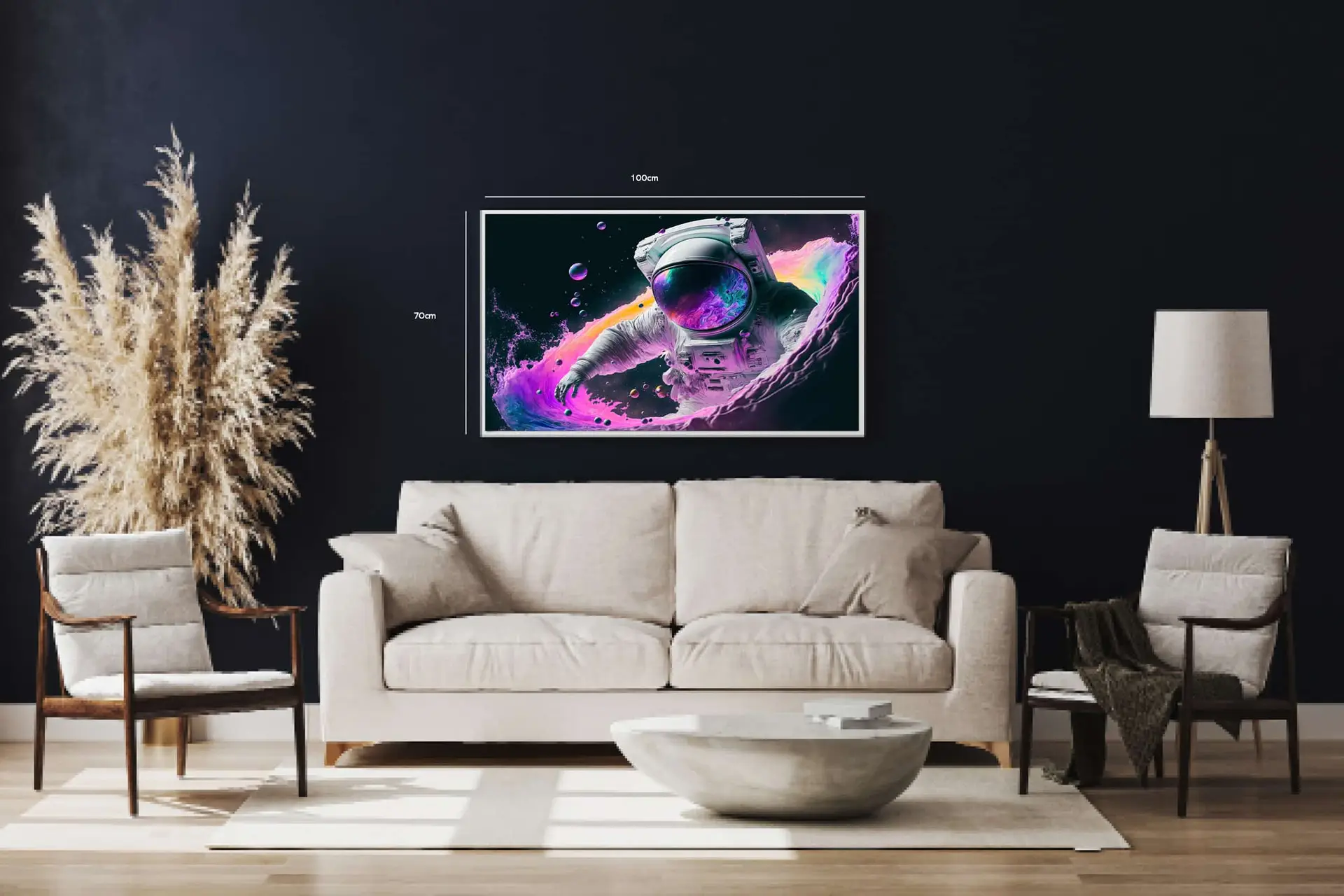 Kosmisk Tåge i Blå Orange