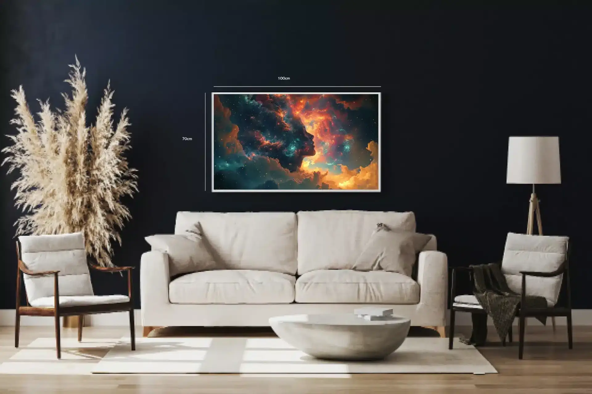 Kosmisk Silhuet i Nebula