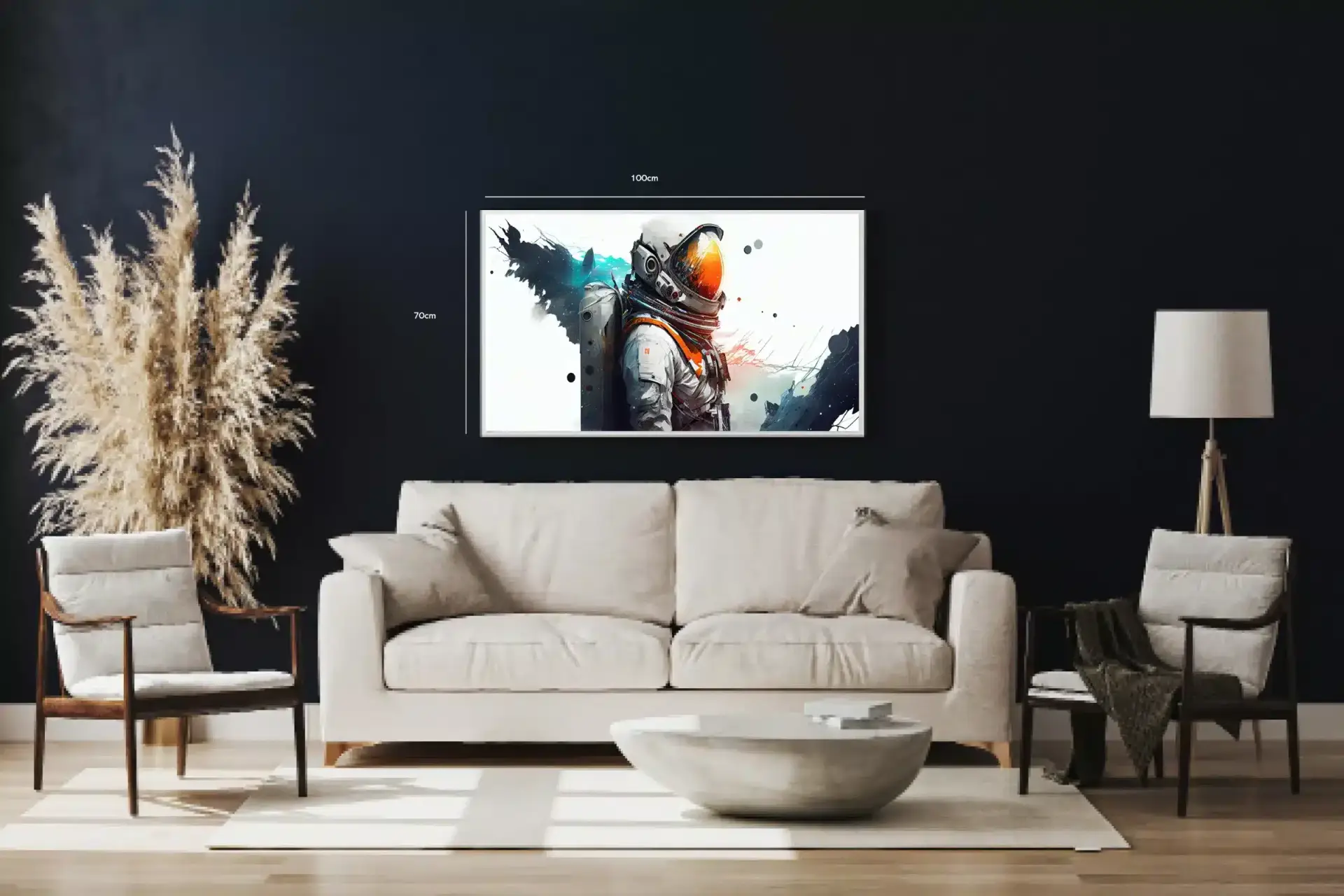 Astronaut med Orange Visir