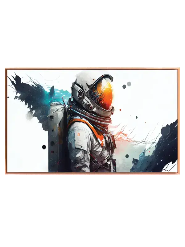 Astronaut med Orange Visir