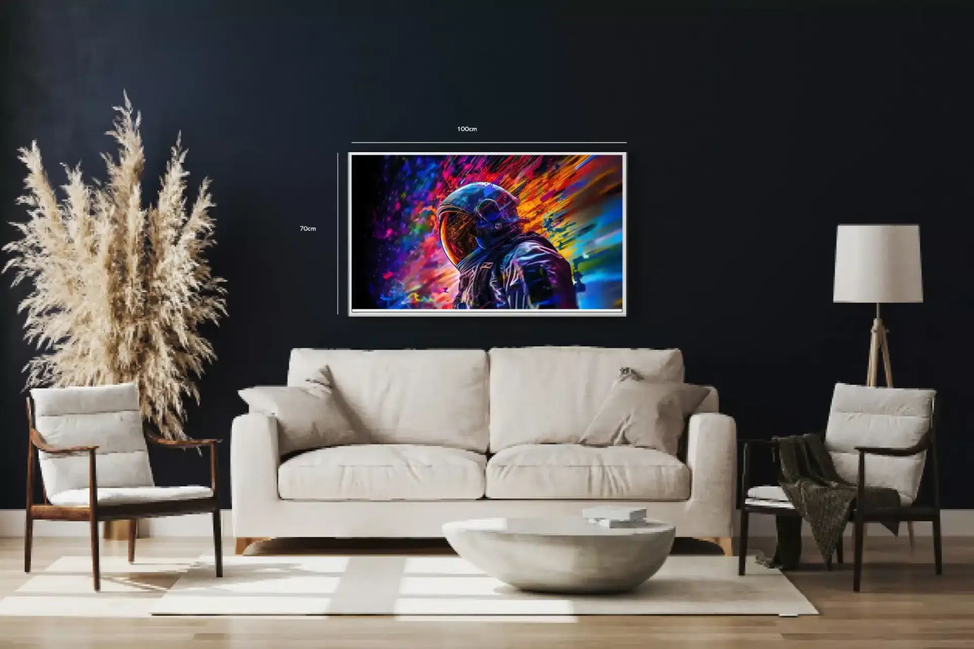 Astronaut i Neon Eksplosion