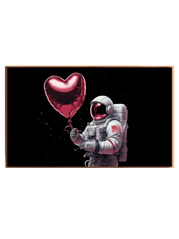 Grafisk Astronaut med Hjerteballon