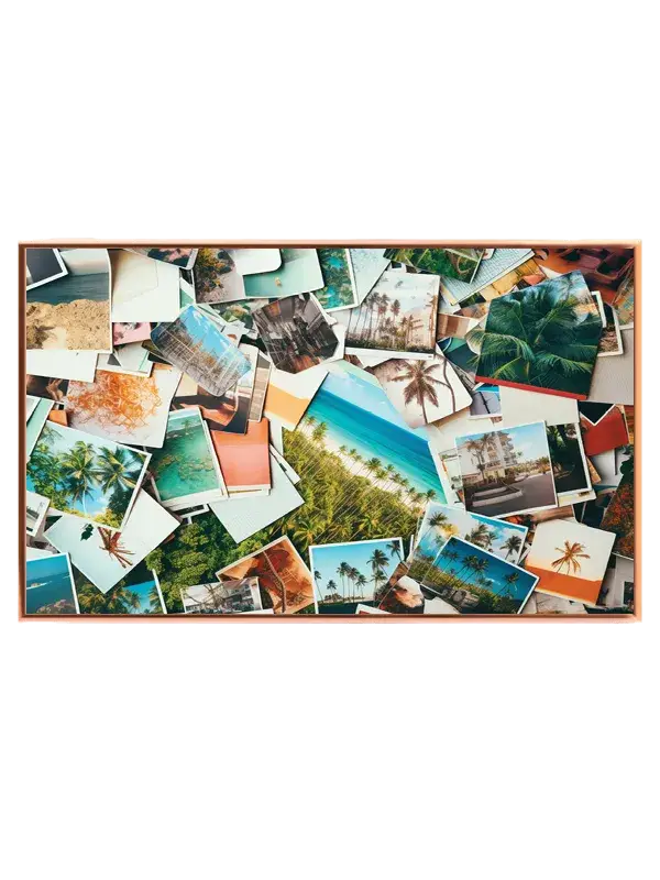 Tropisk Fotocollage med Polaroids