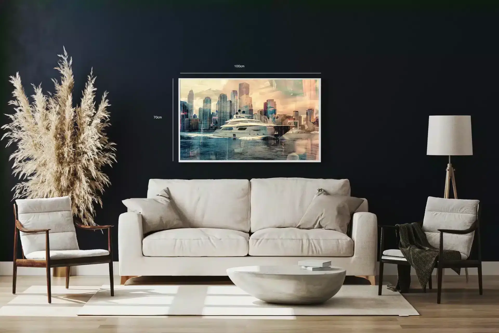 Luksusyacht Foran Storby Skyline