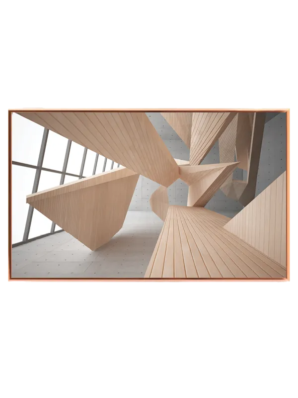 Moderne Geometrisk Kunstværk
