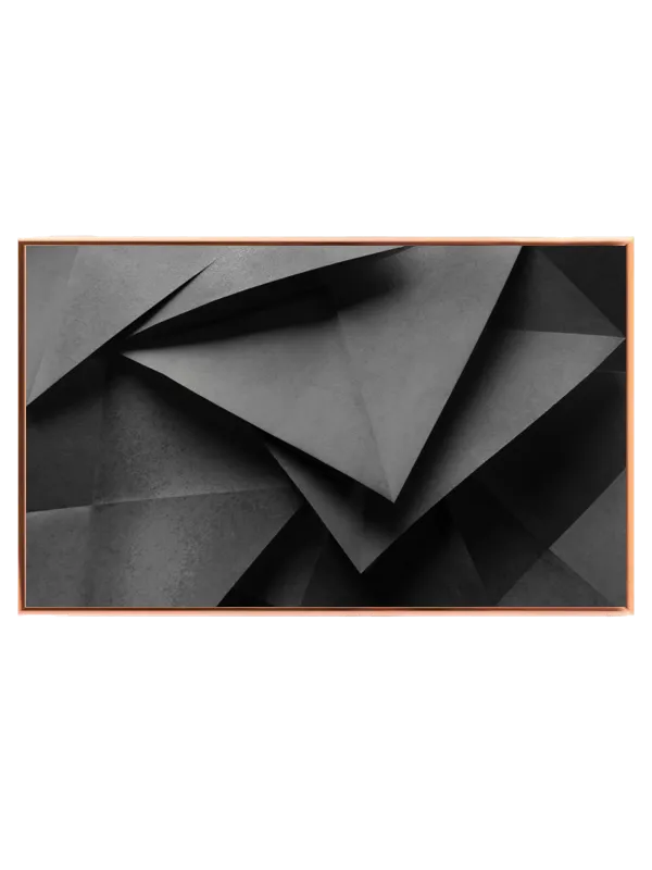 Geometrisk Elegance i Sort og Grå