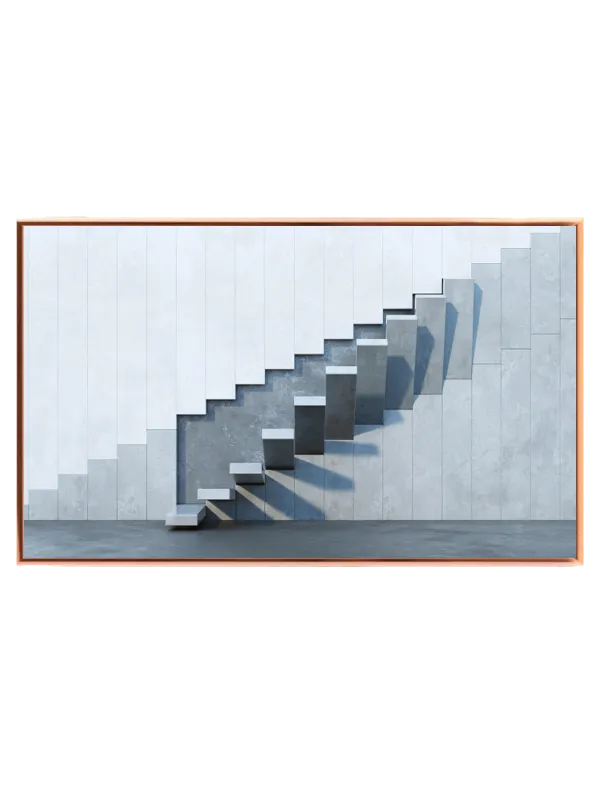 Moderne Trappeillusion i Beton