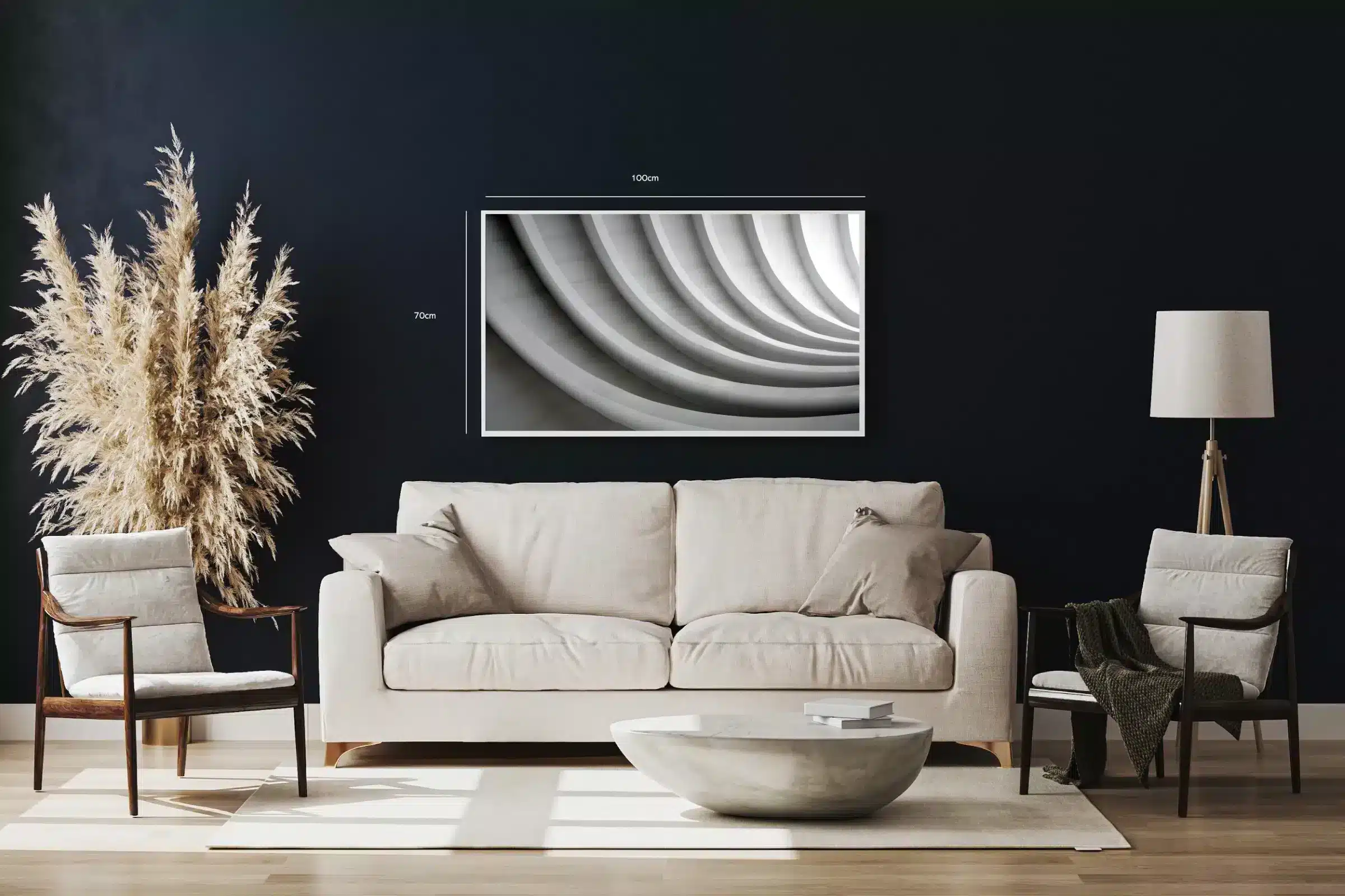 Moderne Arkitektoniske Kurver Plakat