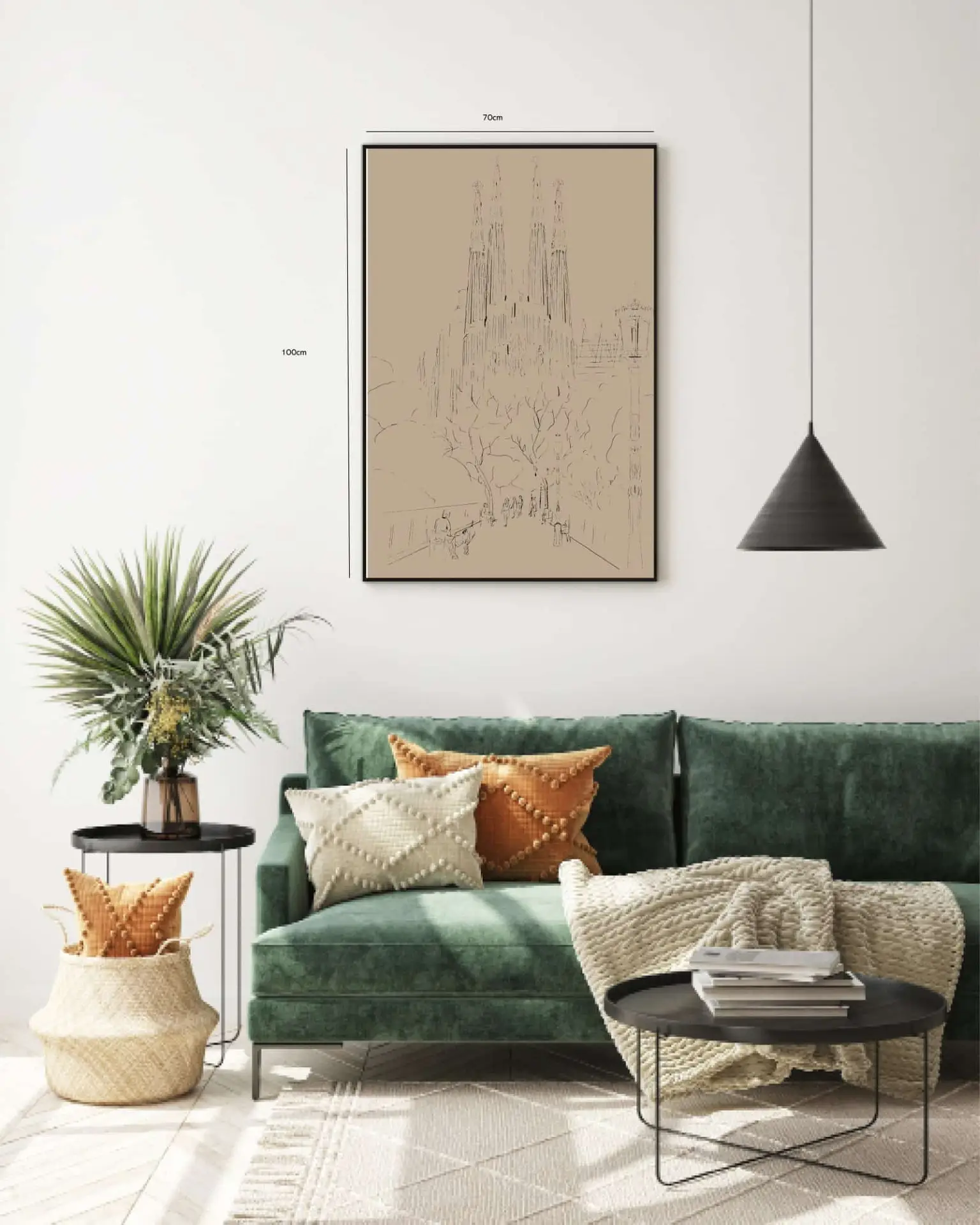 Barcelona Urban Sketch Artwork