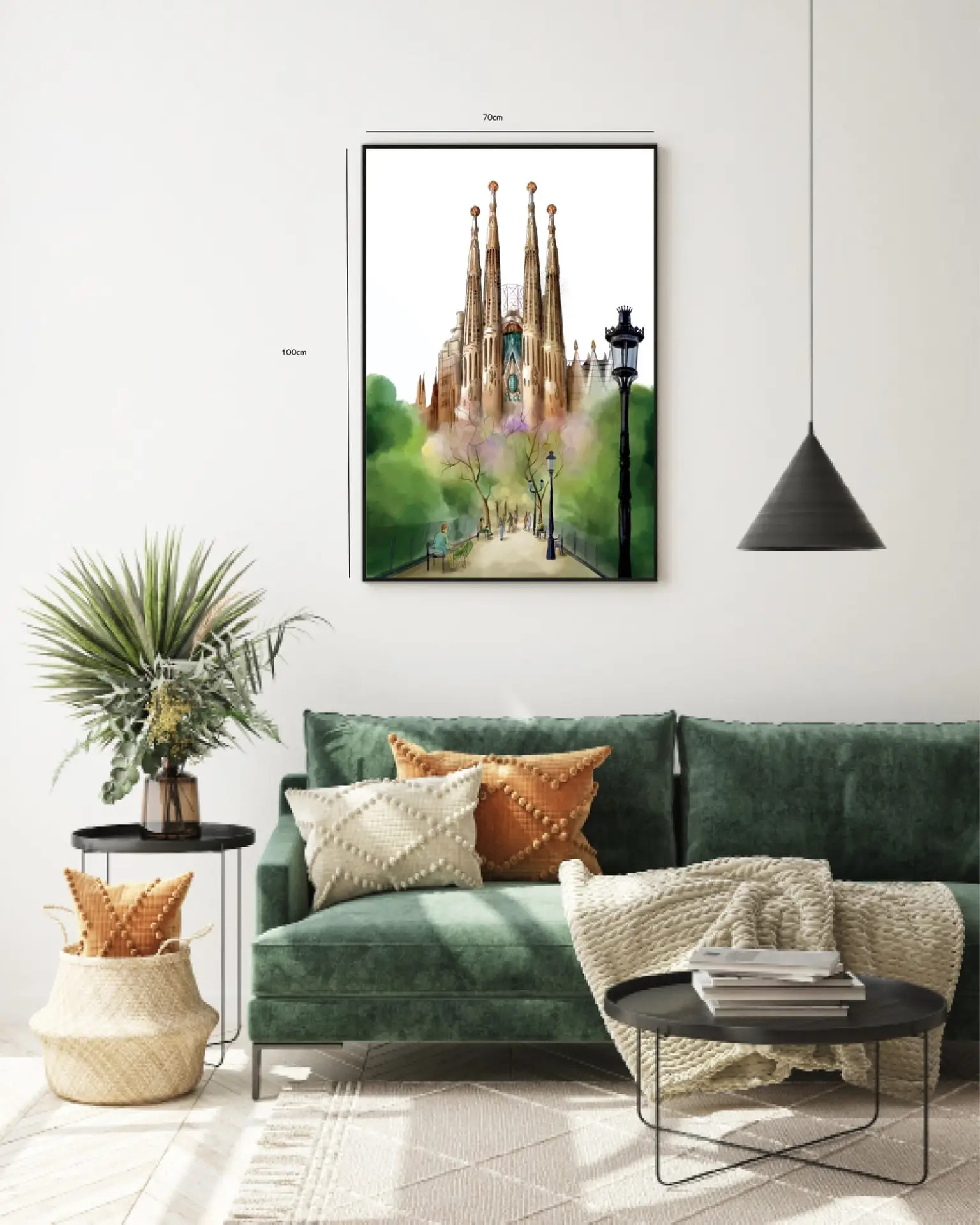 Barcelona Architectural Landmark Illustration