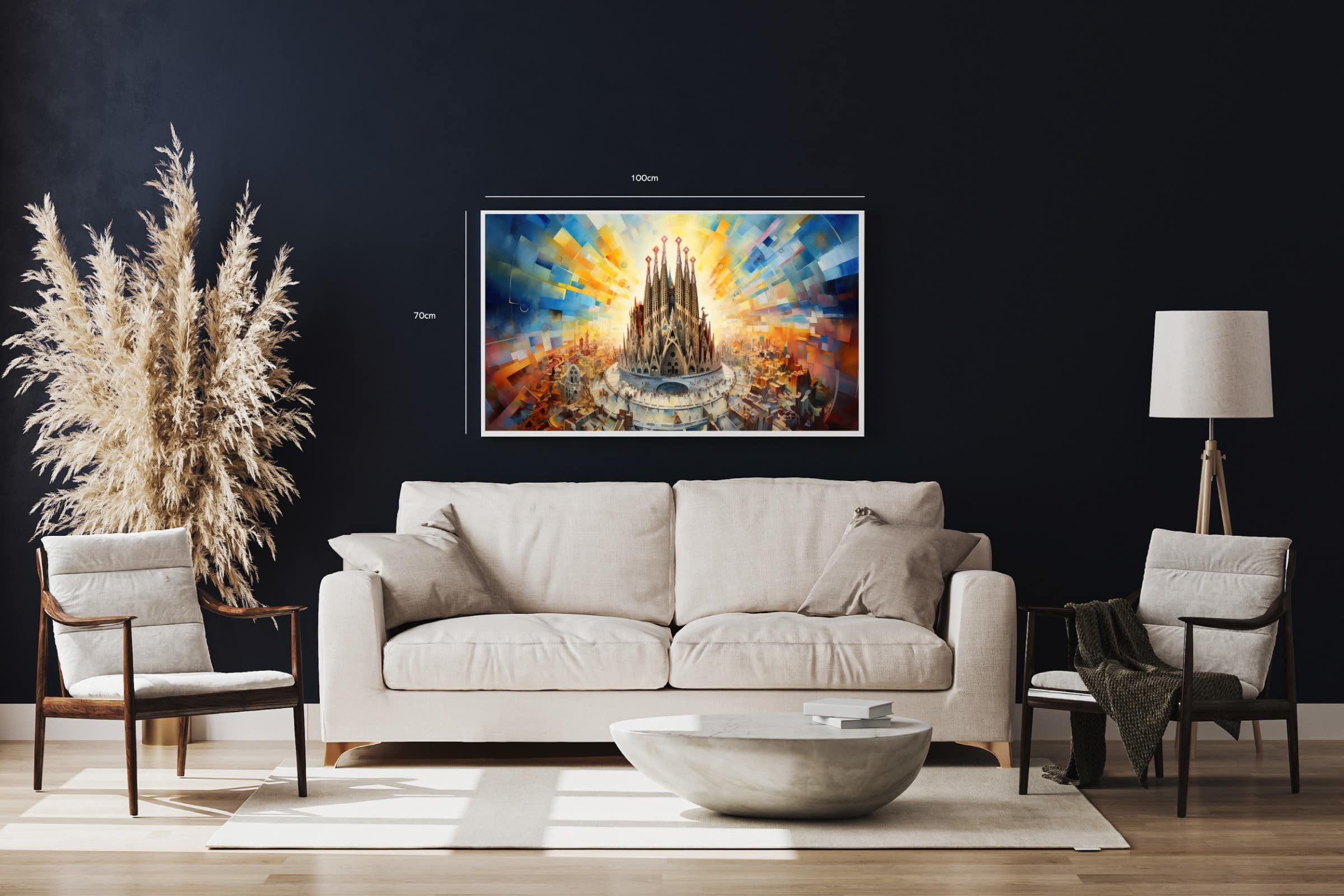 Futuristic Cityscape With Cathedral