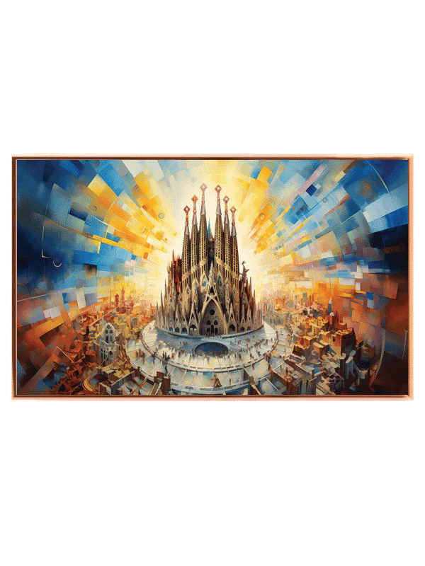 Futuristic Cityscape With Cathedral