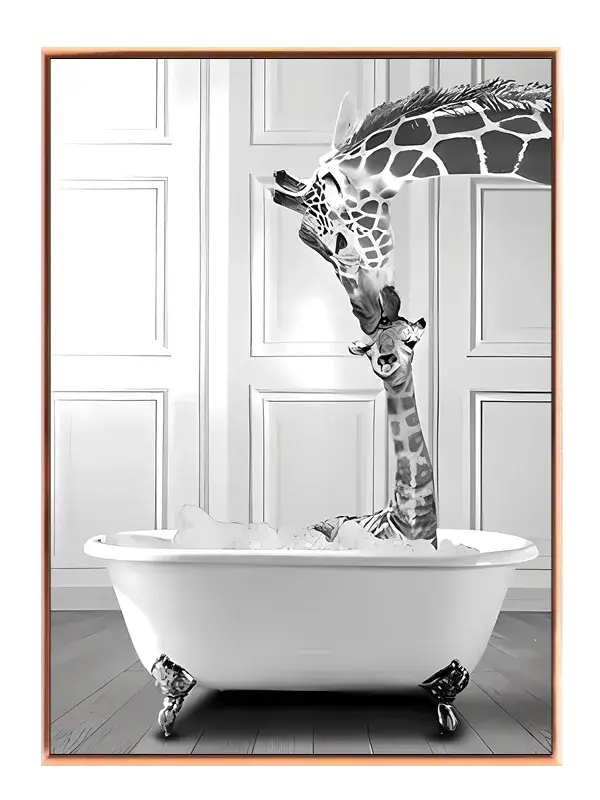 Giraffens Badedag i Stuen