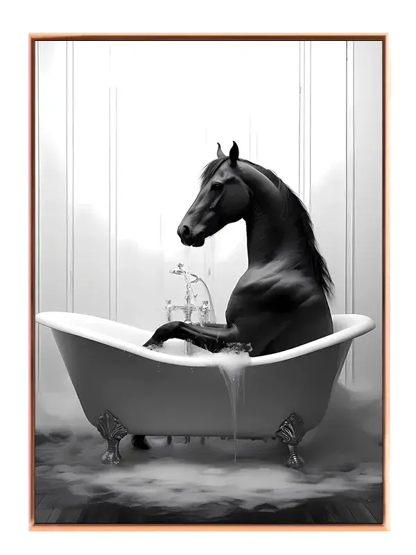 Hest i Badekar Surrealisme