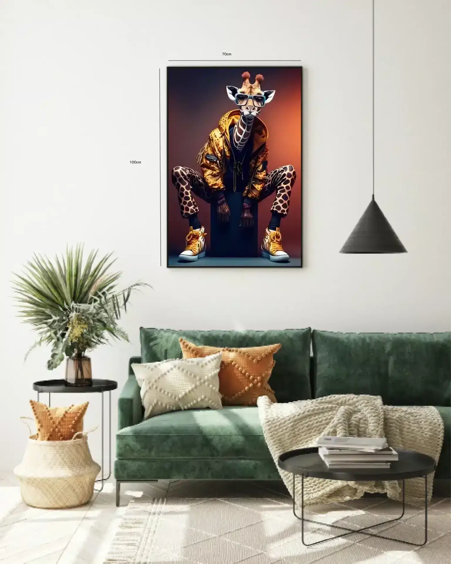 Urban Giraffe Stil Plakat