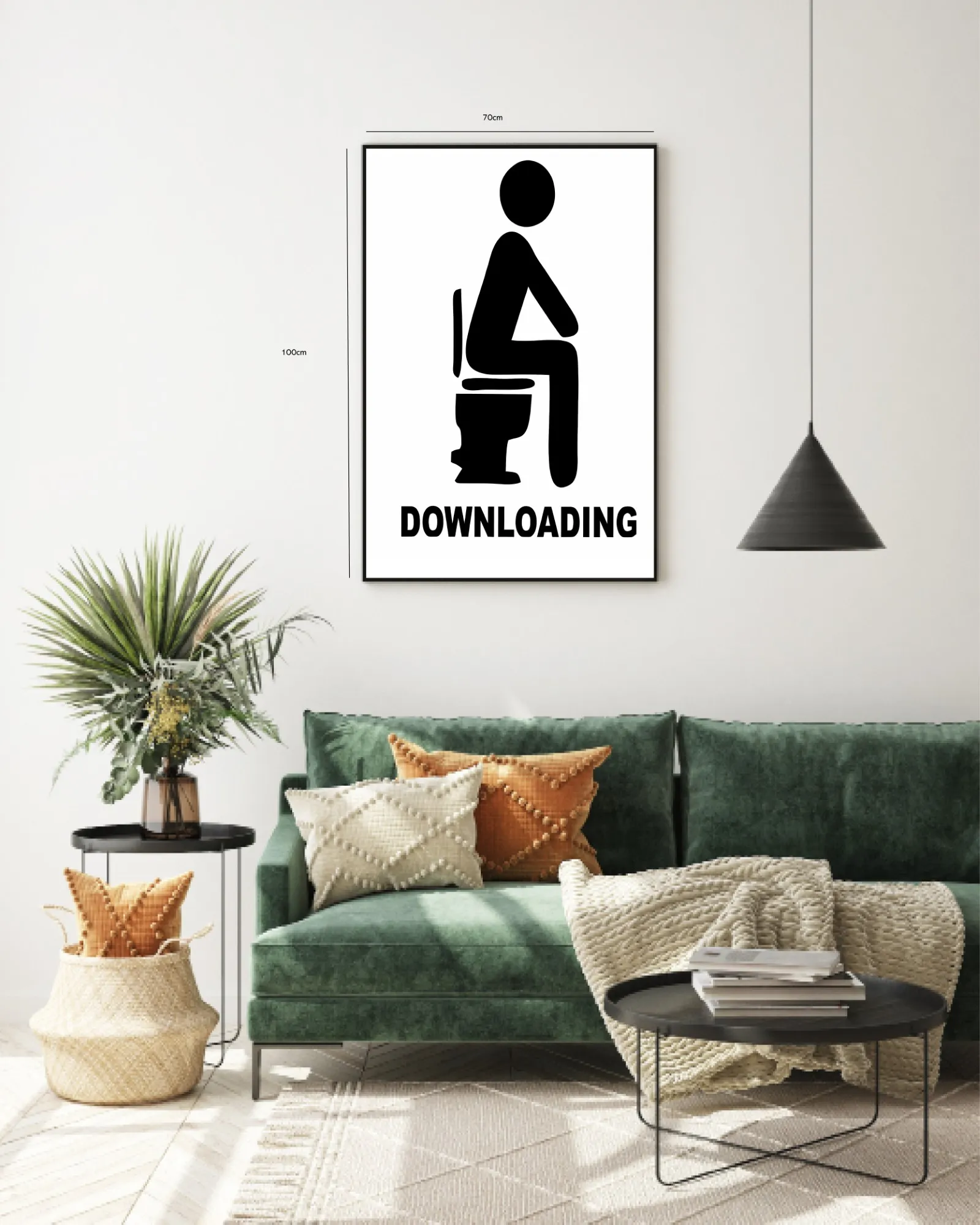 Humoristisk Toiletplakat til Badeværelset