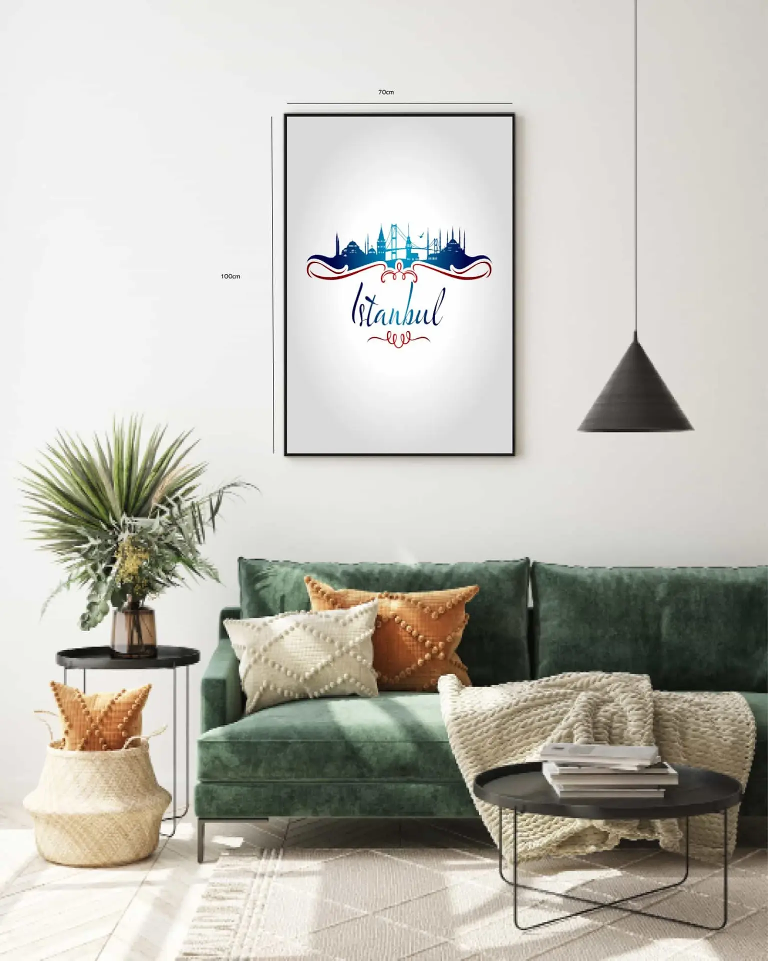 Istanbul Skyline Silhouette Design
