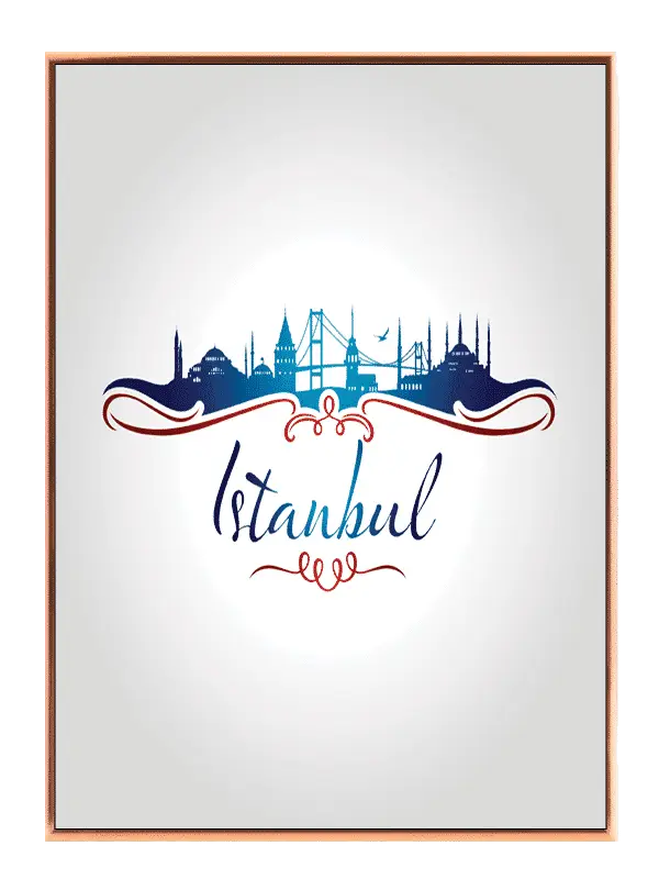 Istanbul Skyline Silhouette Design