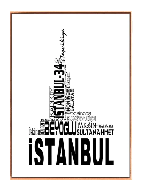 Istanbul Typographic Poster Design